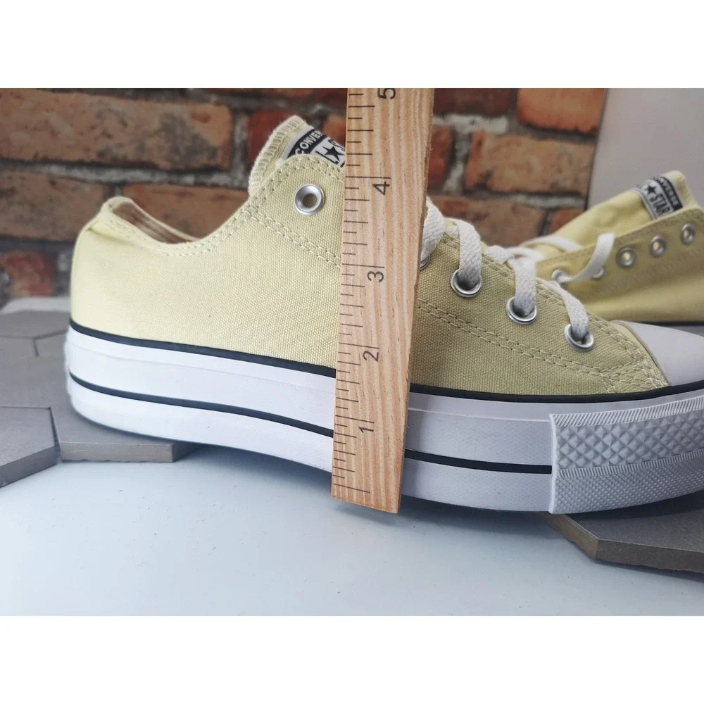 Converse All Star Platform Lift Low Butter Yellow Women Sz 9.5 Sneakers 2022 NIB